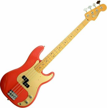 Baixo de 4 cordas Fender 50s Precision Bass Fiesta Red - 1