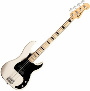 4-string Bassguitar Fender 70s Precision Bass Olympic White - 1