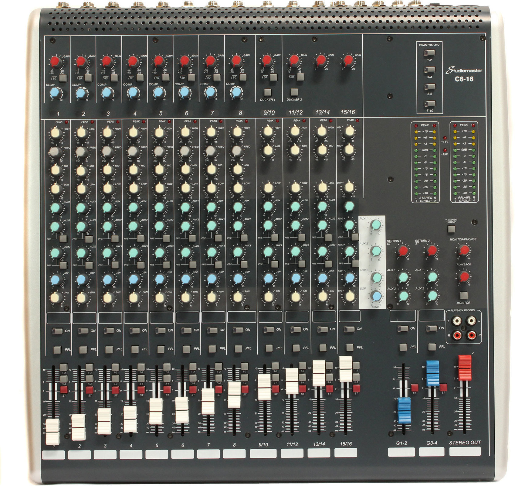 Analógový mixpult Studiomaster C6-16