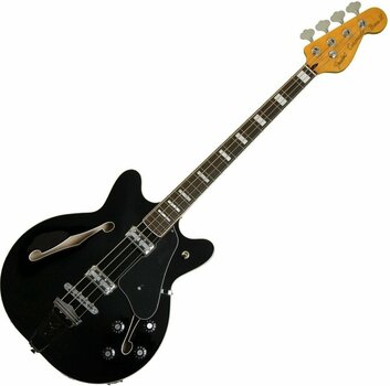 Félakusztikus basszusgitár Fender Coronado Bass Black B-stock - 1