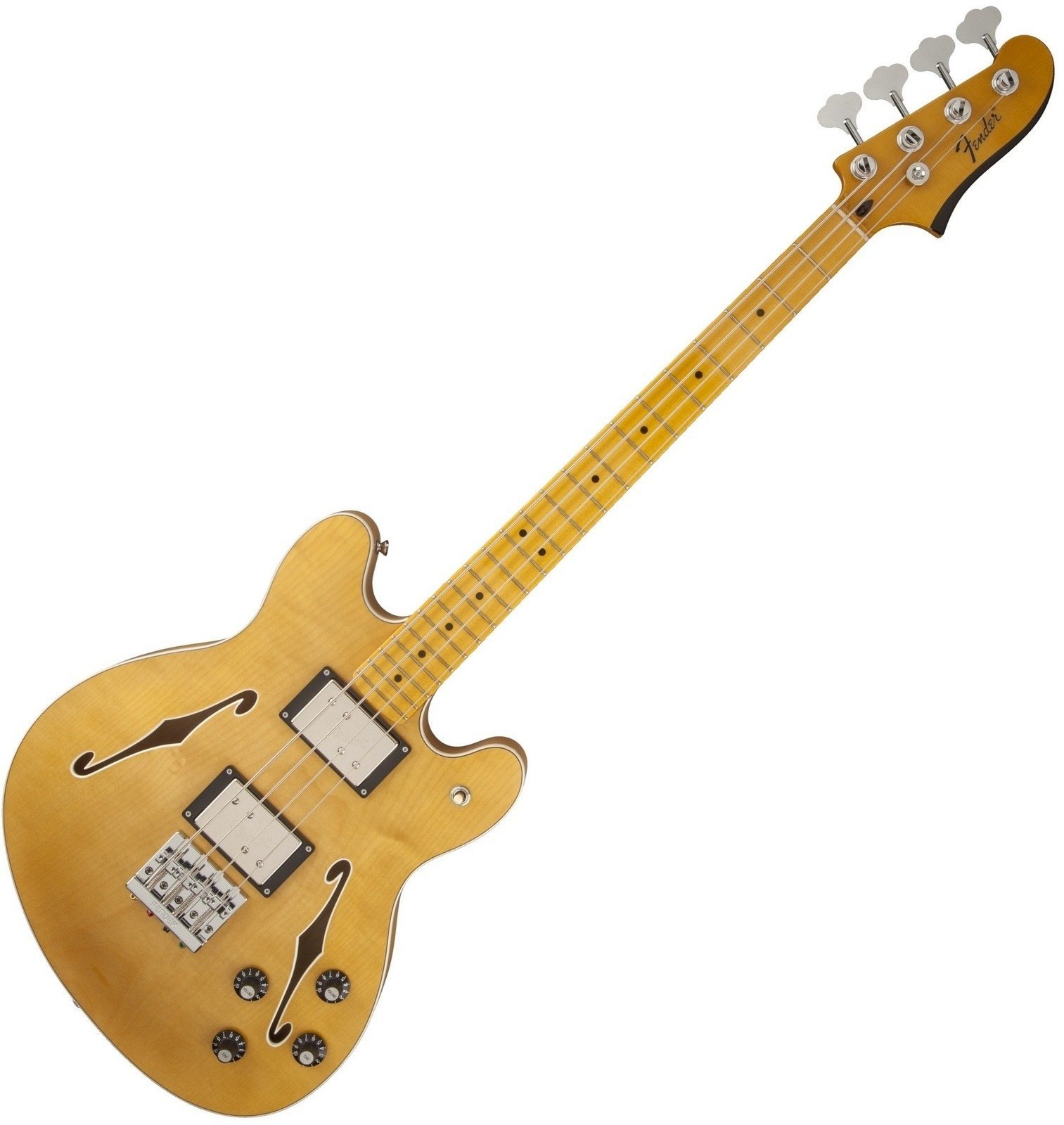 Semi-akoestische basgitaar Fender Starcaster Bass Natural