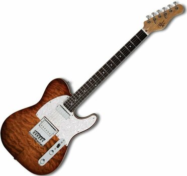 Electric guitar Michael Kelly 1955 Caramel Burst - 1