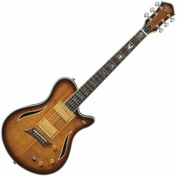 Semi-akoestische gitaar Michael Kelly Hybrid Special Spalted B Spalted Burst - 1