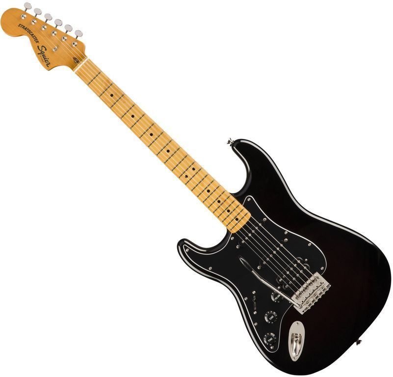 Elektromos gitár Fender Squier Classic Vibe '70s Stratocaster HSS MN LH Fekete