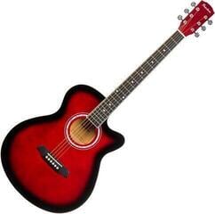 Jumbo Guitar Pasadena PGC-10 Red Burst Jumbo Guitar