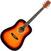 Dreadnought Guitar Pasadena PD-10 Vintage Sunburst Dreadnought Guitar
