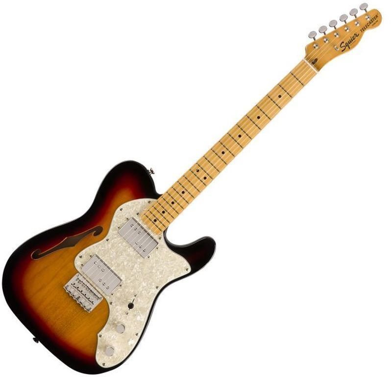 Elektrisk gitarr Fender Squier Classic Vibe '70s Telecaster Thinline MN 3-Tone Sunburst
