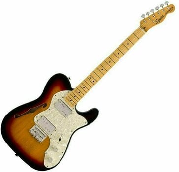 Elektrisk gitarr Fender Squier Classic Vibe '70s Telecaster Thinline MN 3-Tone Sunburst - 1