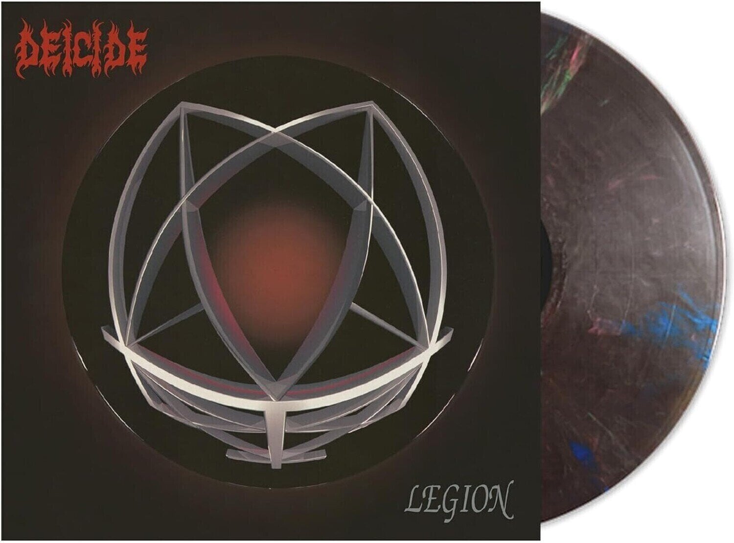 Vinyl Record Deicide - Legion (Reissue) (Black Translucent with Rainbow Marble "rainbow Inferno" Coloured) (LP)