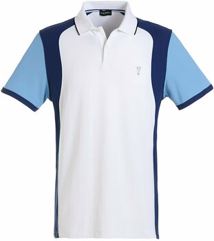 Polo majice Golfino Extra Dry Contrast Mens Polo Shirt Optic white 48 - 1