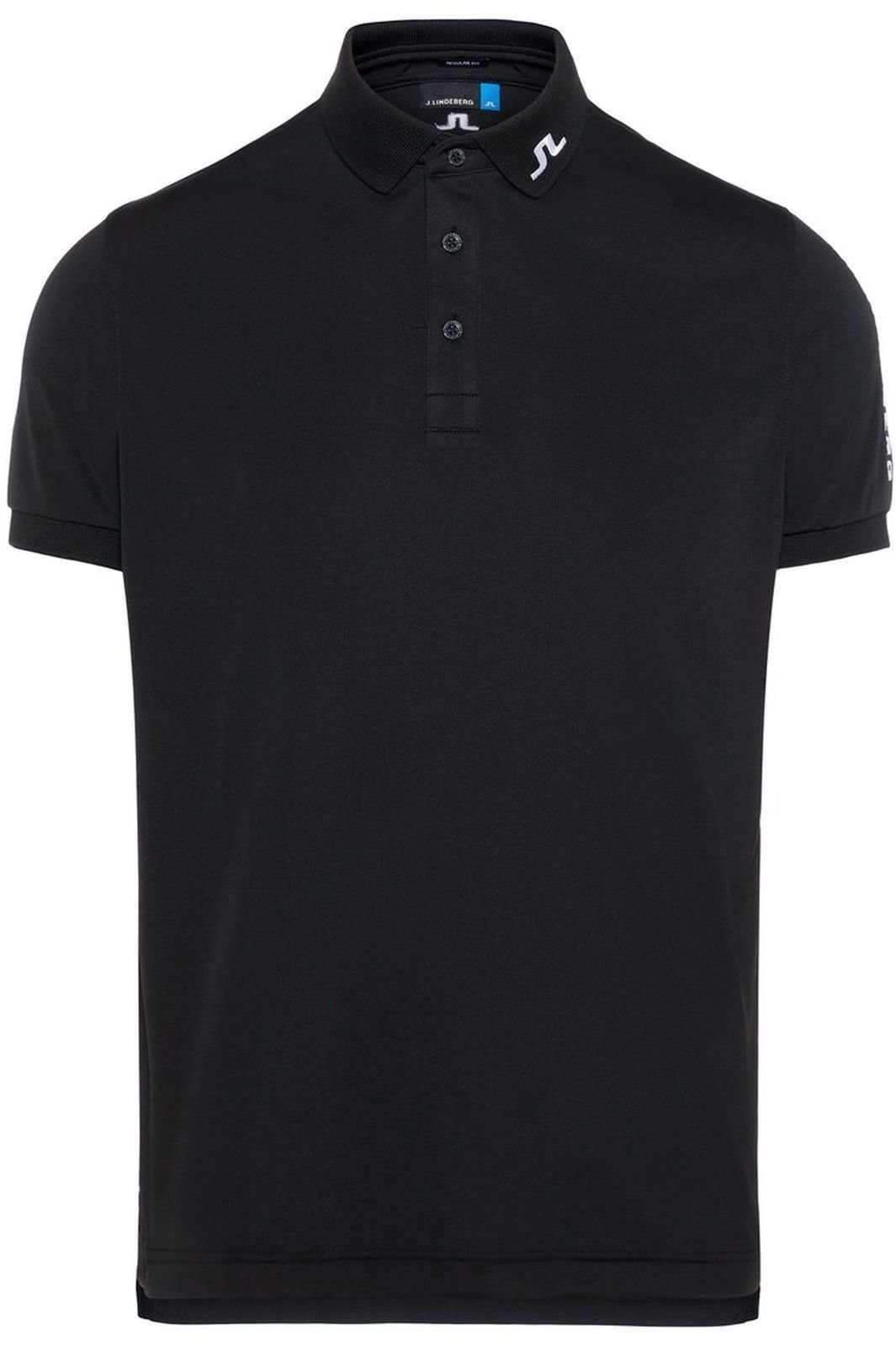 Polo majice J.Lindeberg Tour Tech TX Jersey Mens Polo Shirt Black S