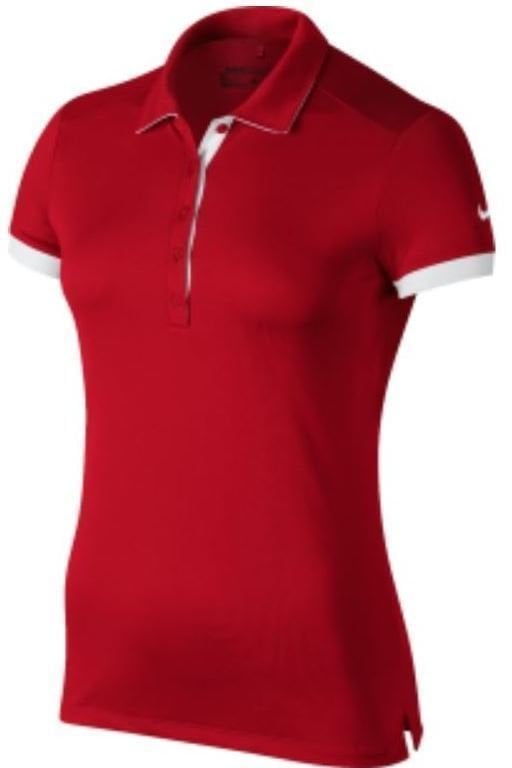 Polo Nike Victory Colorblock Polo Golf Donna University Red/White/White  L