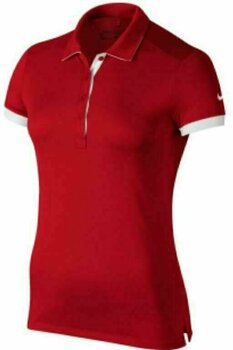 Tricou polo Nike Victory Colorblock Womens Polo University Red/White/White  L - 1