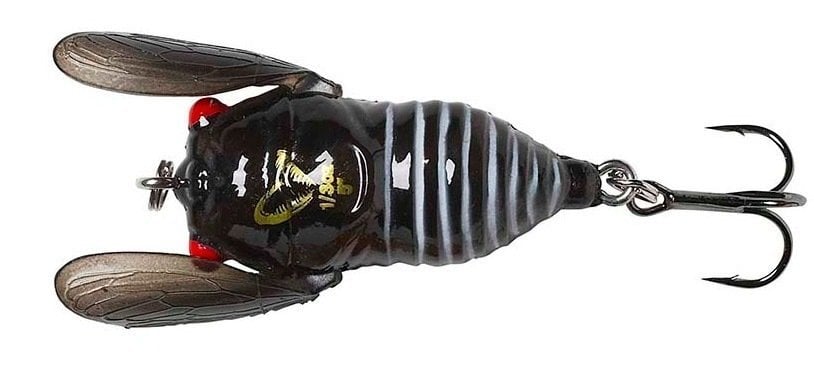 Imitation Savage Gear 3D Cicada Schwarz 3,3 cm 3,5 g