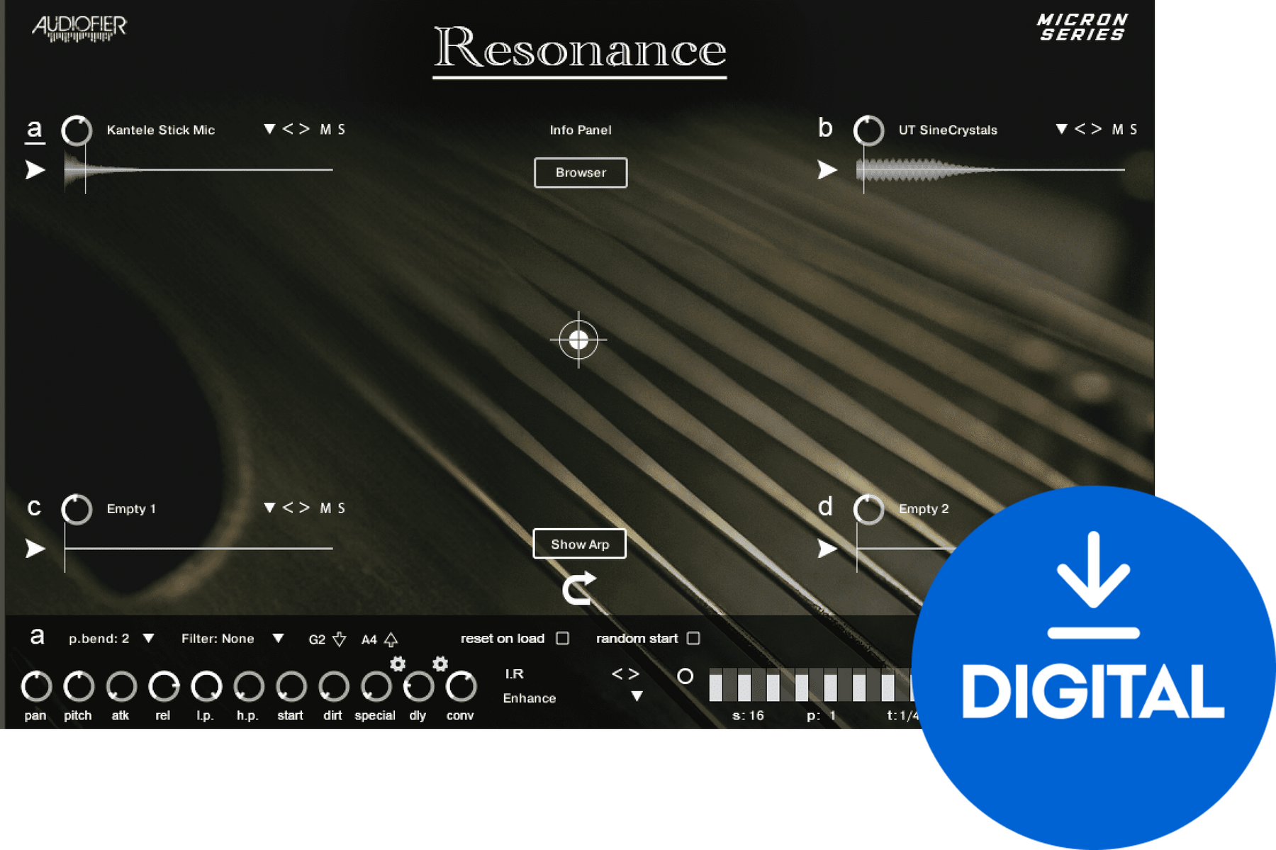 Soundlibraries für Sampler Audiofier Micron RESONANCE (Digitales Produkt)