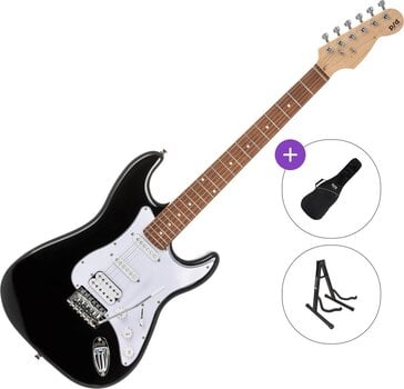Guitare électrique PSD Guitars STC-100-HSS Basic SET Black Guitare électrique - 1