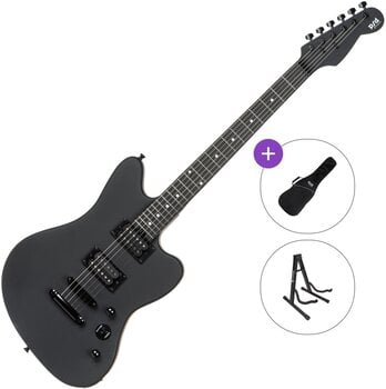 Electric guitar PSD Guitars JM-100M Basic SET Matte Black Electric guitar - 1