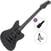 Electric guitar PSD Guitars JM-100M Basic SET Matte Black Electric guitar