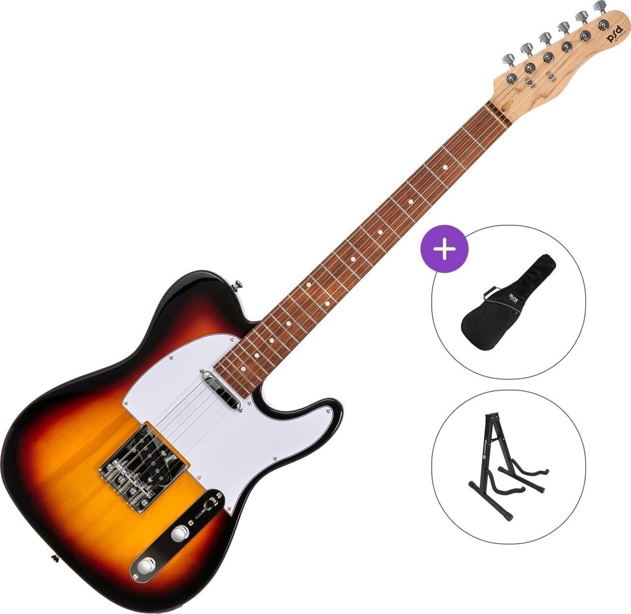 Guitare électrique PSD Guitars TLC-100 Basic SET Sunburst Guitare électrique