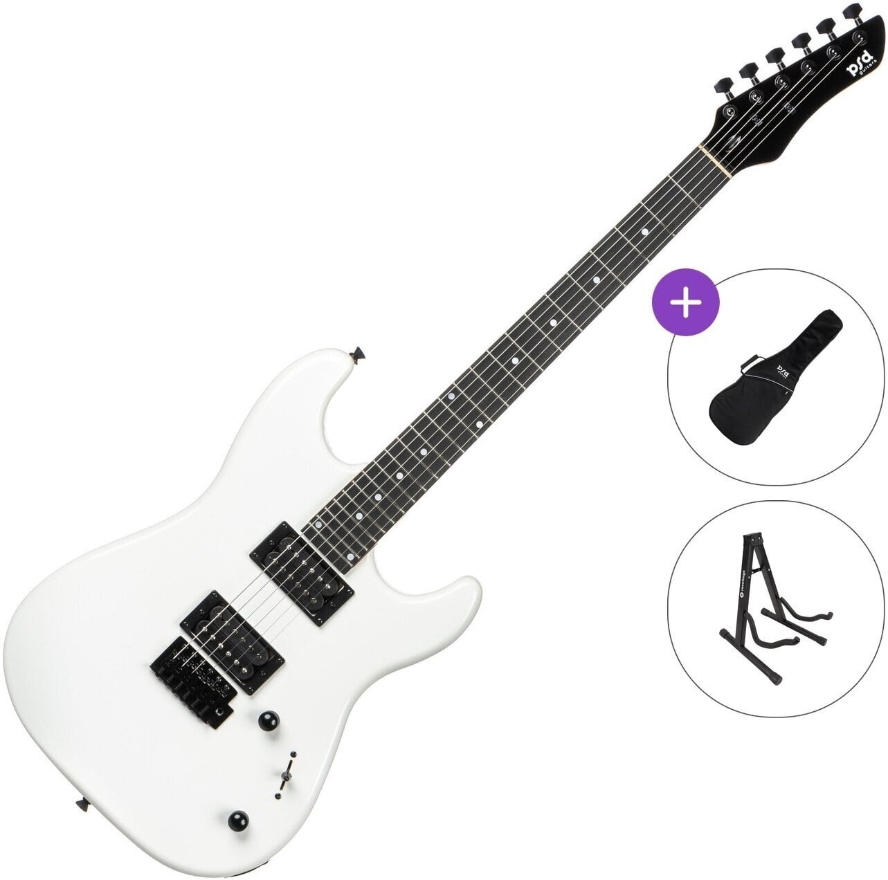 Električna gitara PSD Guitars SPS-100 Basic SET White Električna gitara