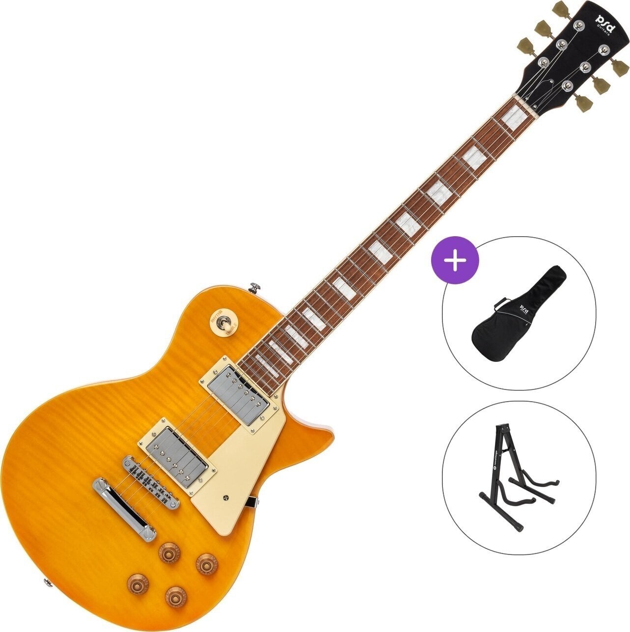 Електрическа китара PSD Guitars LSP-100 Basic SET Yellow Електрическа китара