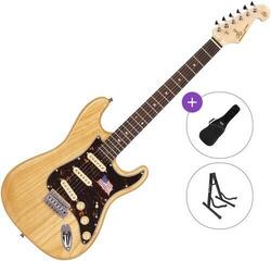 Električna gitara SX SST/ASH/R Basic SET Natural-Rosewood Električna gitara