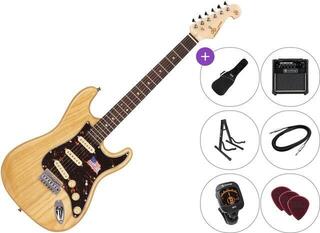 Električna gitara SX SST/ASH/R Premium SET Natural-Rosewood Električna gitara