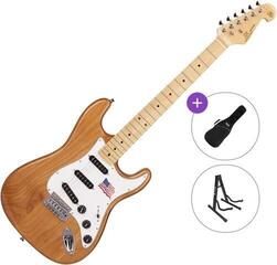 Guitarra eléctrica SX SST ALDER Basic SET Natural Guitarra eléctrica