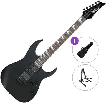 Električna gitara Ibanez GRG121DX-BKF Basic SET Black Flat Električna gitara - 1