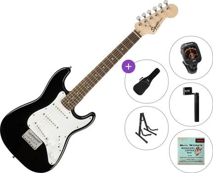 Guitarra elétrica Fender Squier Mini Stratocaster V2 IL Standard SET Black Guitarra elétrica - 1