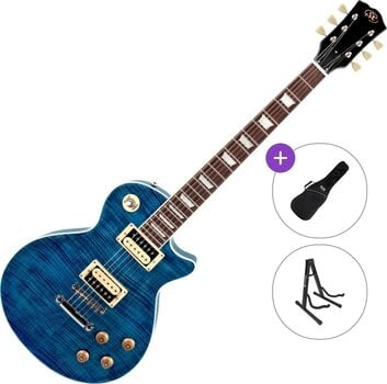 Guitarra elétrica SX EC3H Basic SET Translucent Blue Guitarra elétrica - 1