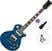 Guitarra elétrica SX EC3H Basic SET Translucent Blue Guitarra elétrica