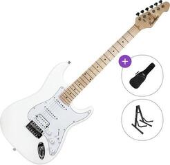 Elektrische gitaar Pasadena ST-11 HSS Basic SET White Elektrische gitaar