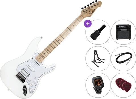 Elektrische gitaar Pasadena ST-11 HSS Premium SET White Elektrische gitaar - 1