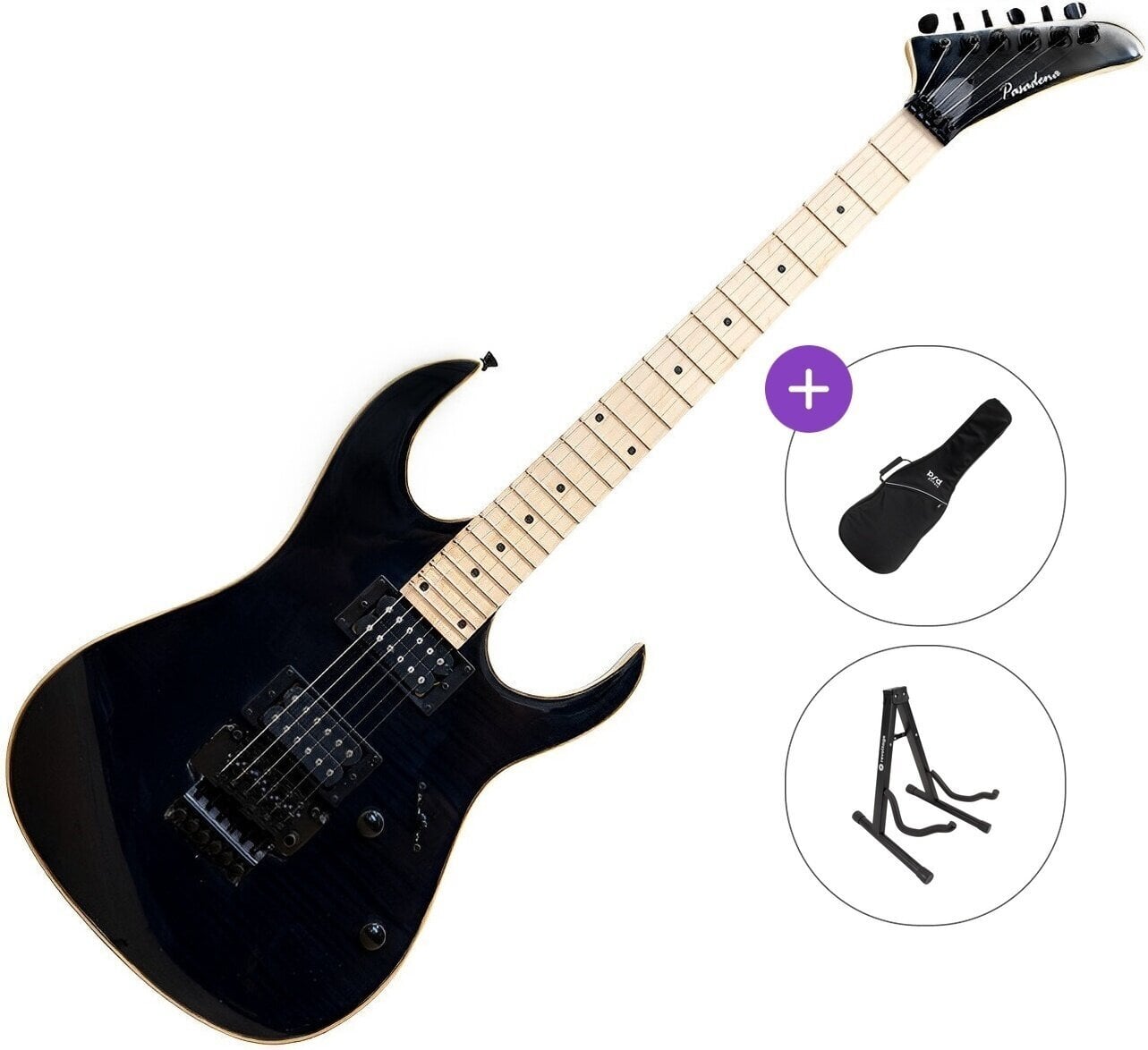 Elektrisk guitar Pasadena CL103 Basic SET Black Elektrisk guitar