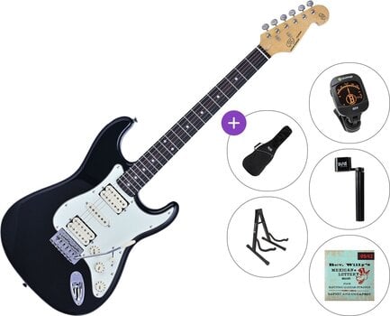 Guitarra elétrica SX SST62+ /HSH Standard SET Black Guitarra elétrica - 1