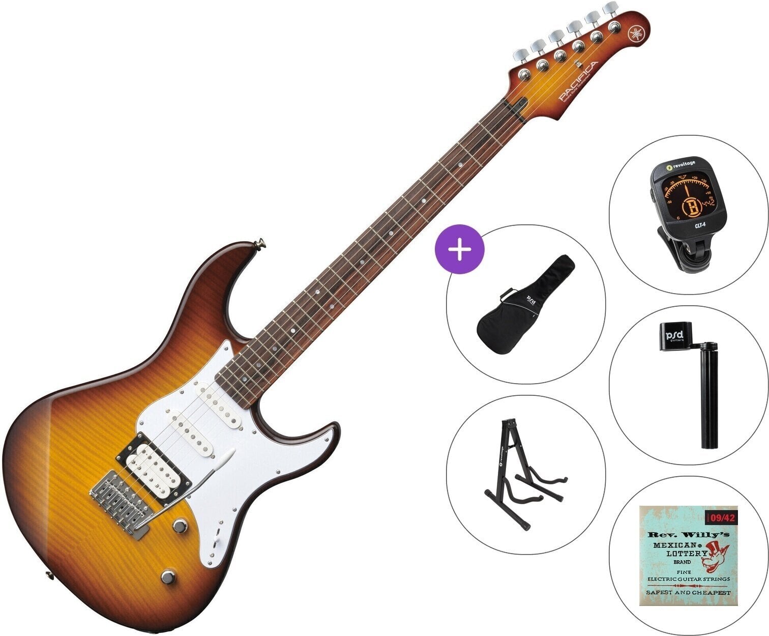 Električna gitara Yamaha Pacifica 212V FM Standard SET Tobacco Brown Sunburst Električna gitara