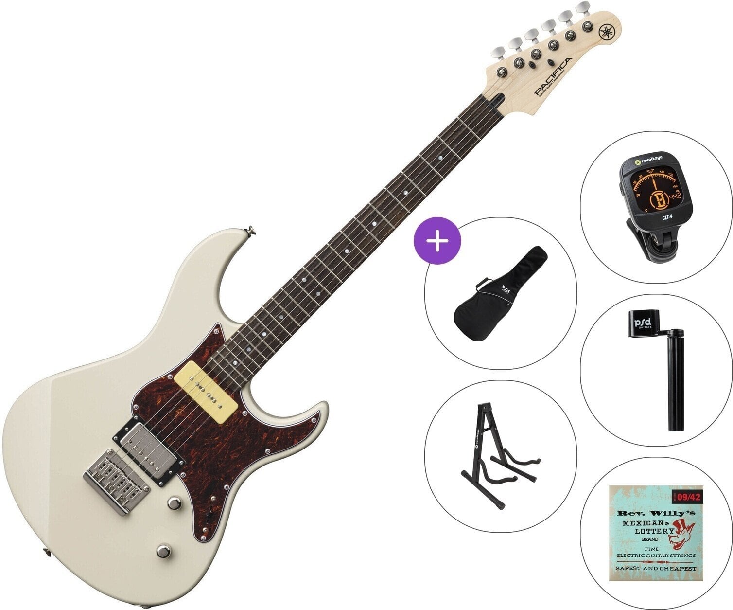 Chitară electrică Yamaha Pacifica 311H Standard SET Vintage White Chitară electrică