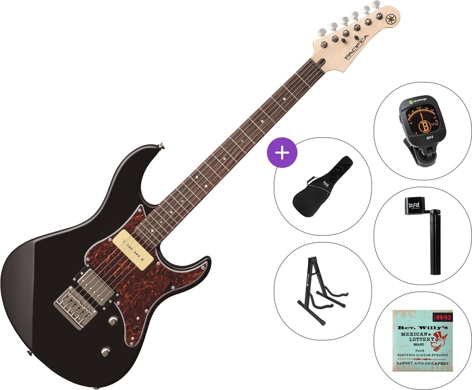 Elektrische gitaar Yamaha Pacifica 311 H Standard SET Black Elektrische gitaar