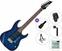 Chitarra Elettrica Ibanez GRX70QA-TBB Standard SET Transparent Blue Burst Chitarra Elettrica