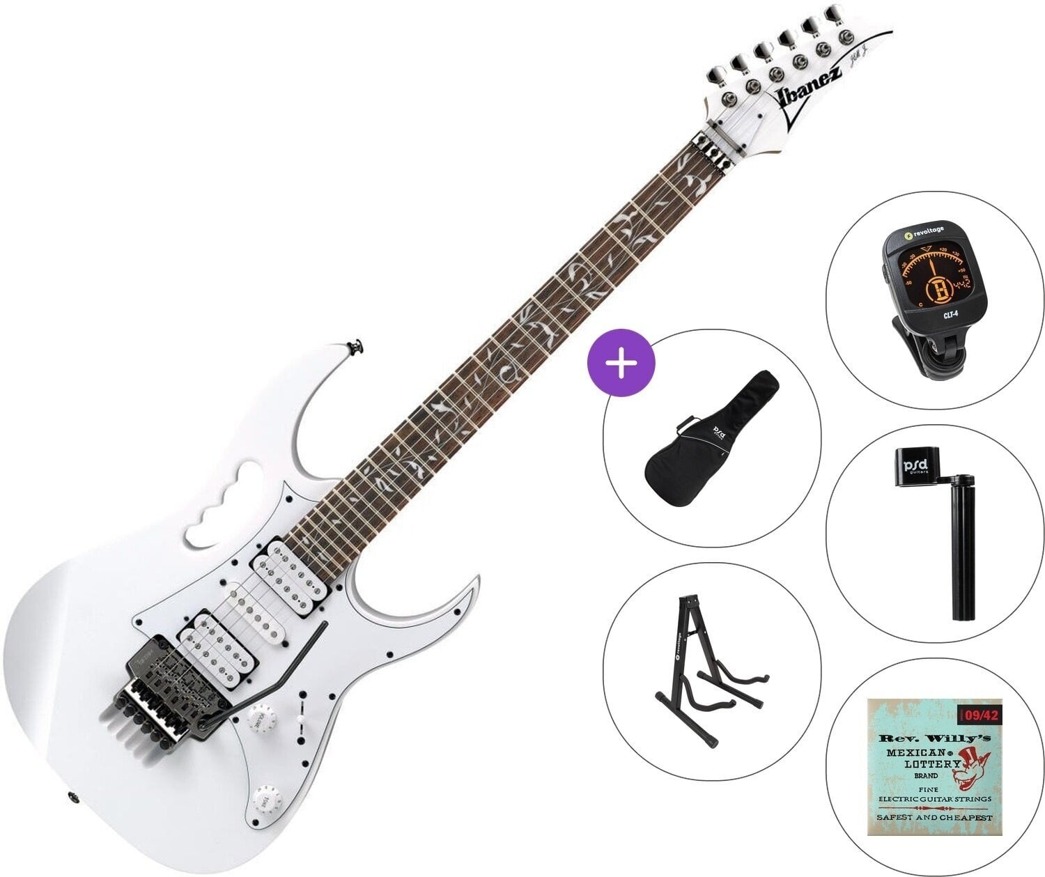 Ηλεκτρική Κιθάρα Ibanez JEMJR-WH Standard SET White Ηλεκτρική Κιθάρα