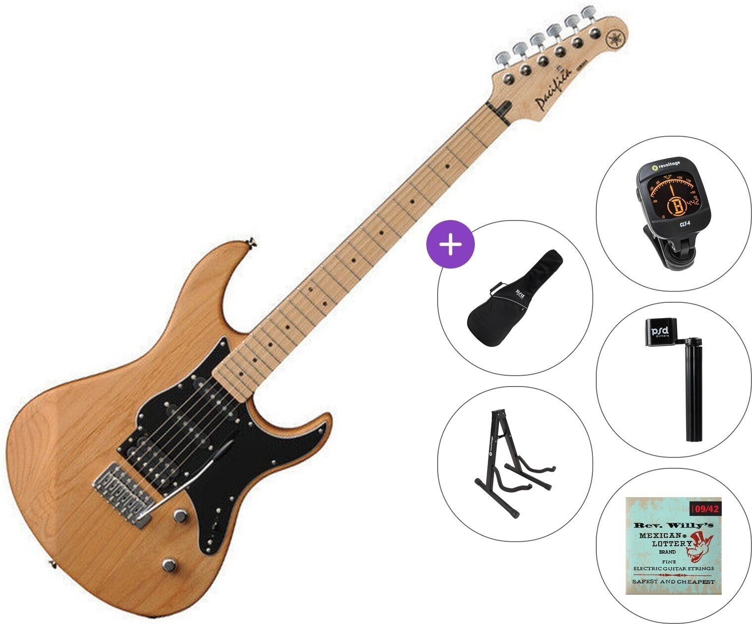 Guitarra elétrica Yamaha Pacifica 112 V Standard SET Yellow Natural Satin Guitarra elétrica