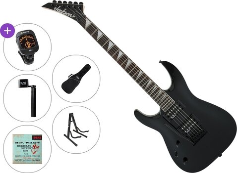 Chitarra Elettrica Jackson JS22L DKA Dinky Gloss AH Standard SET Satin Black Chitarra Elettrica - 1