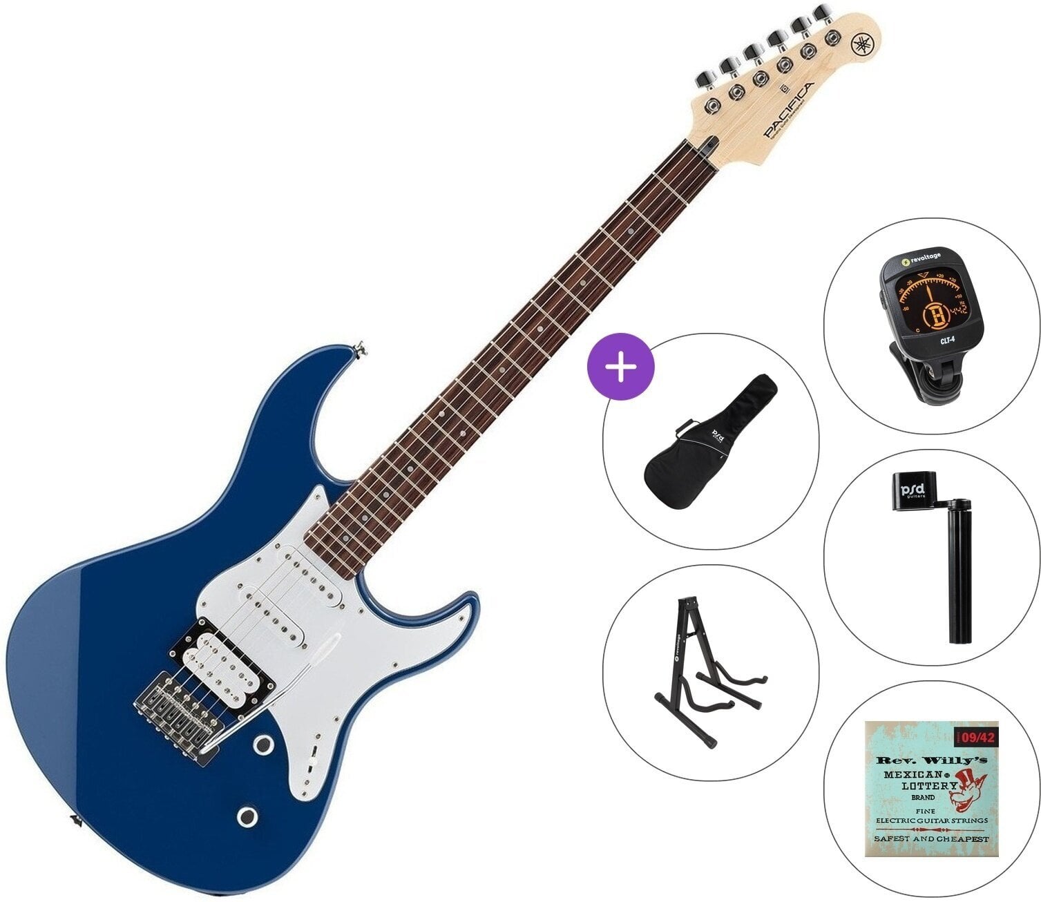 Elektrisk guitar Yamaha Pacifica 112 V Standard SET United Blue Elektrisk guitar