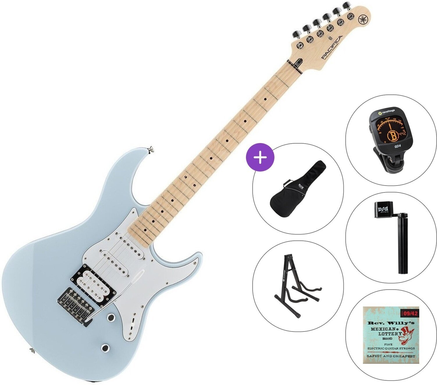 Električna gitara Yamaha Pacifica 112 VM Standard SET Ice Blue Električna gitara