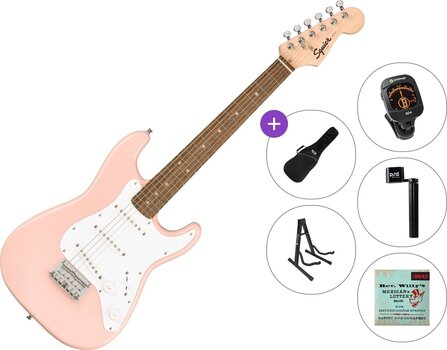 Elektrická kytara Fender Squier Mini Stratocaster IL Standard SET Shell Pink Elektrická kytara - 1