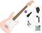 Elektrická kytara Fender Squier Mini Stratocaster IL Standard SET Shell Pink Elektrická kytara