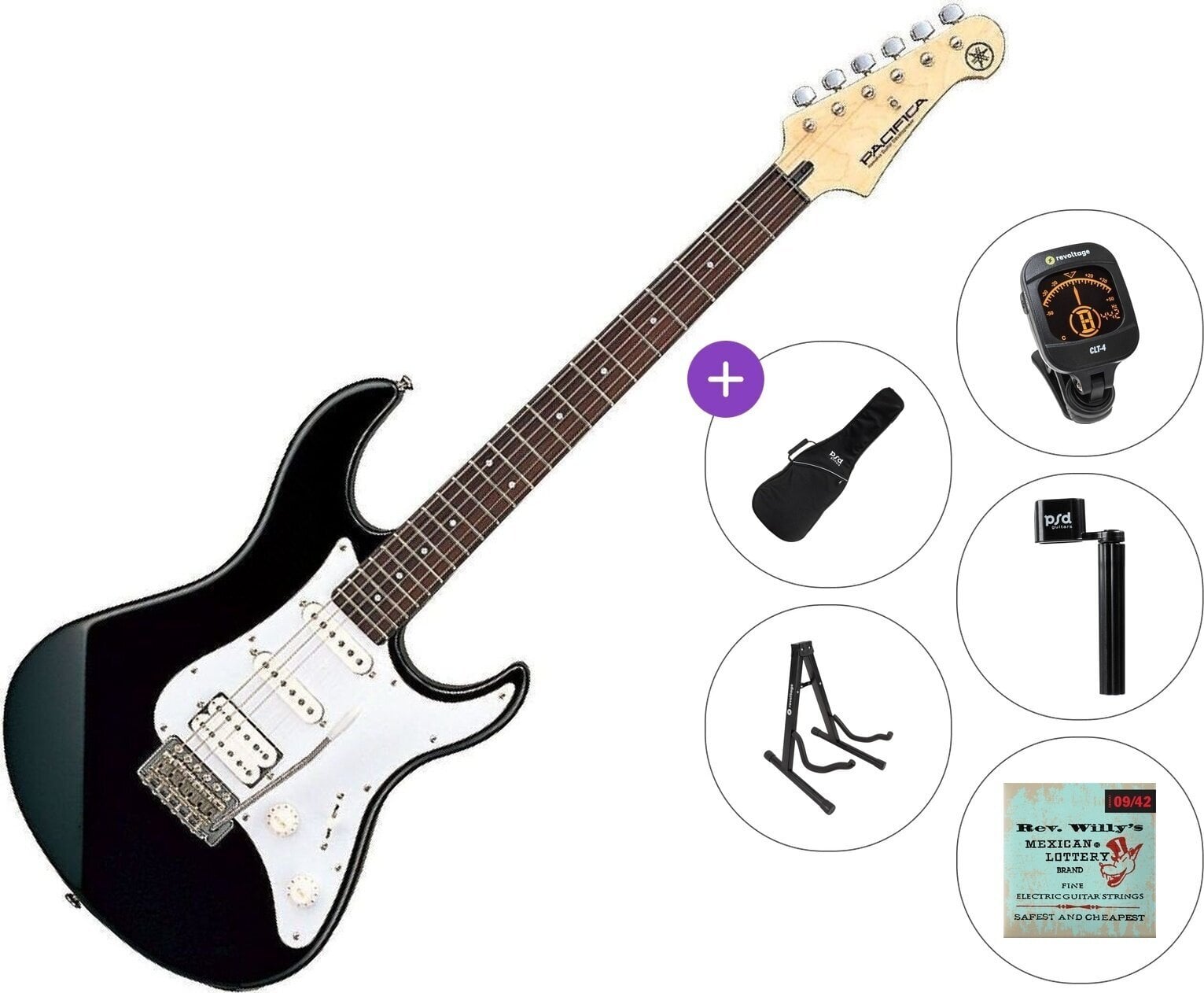 E-Gitarre Yamaha Pacifica 012 Standard SET Black E-Gitarre