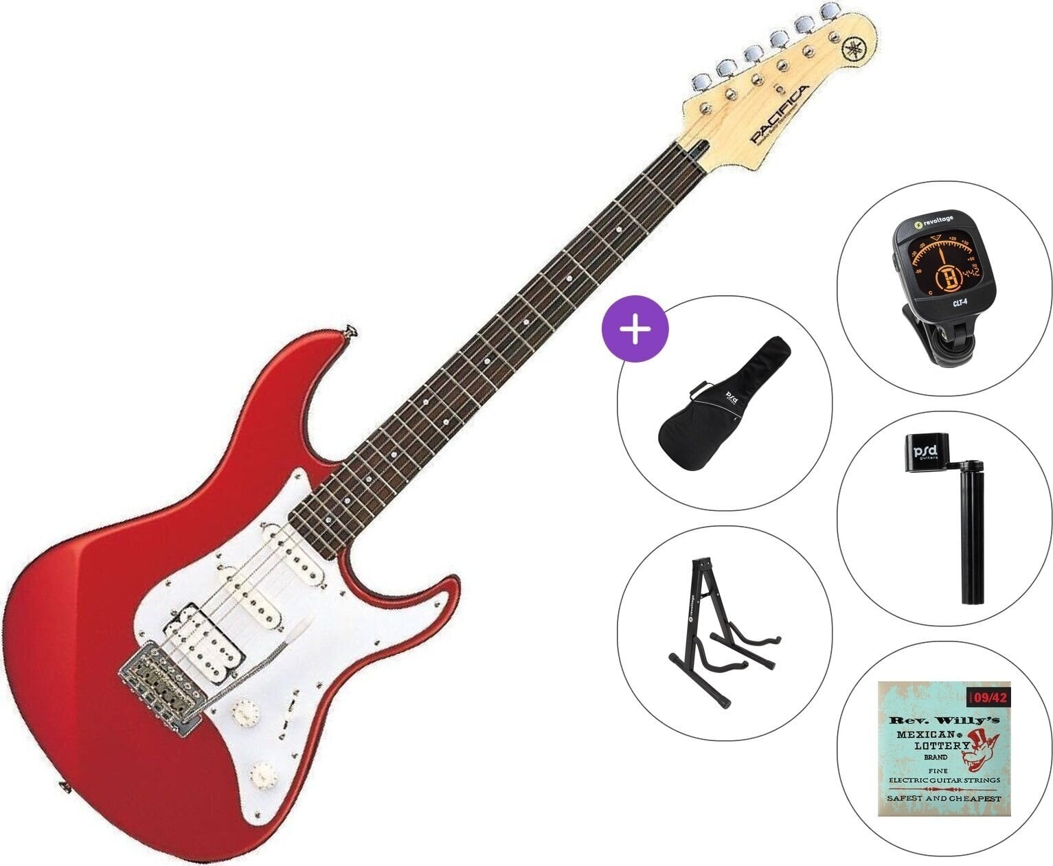 Sähkökitara Yamaha Pacifica 012 Standard SET Red Metallic Sähkökitara
