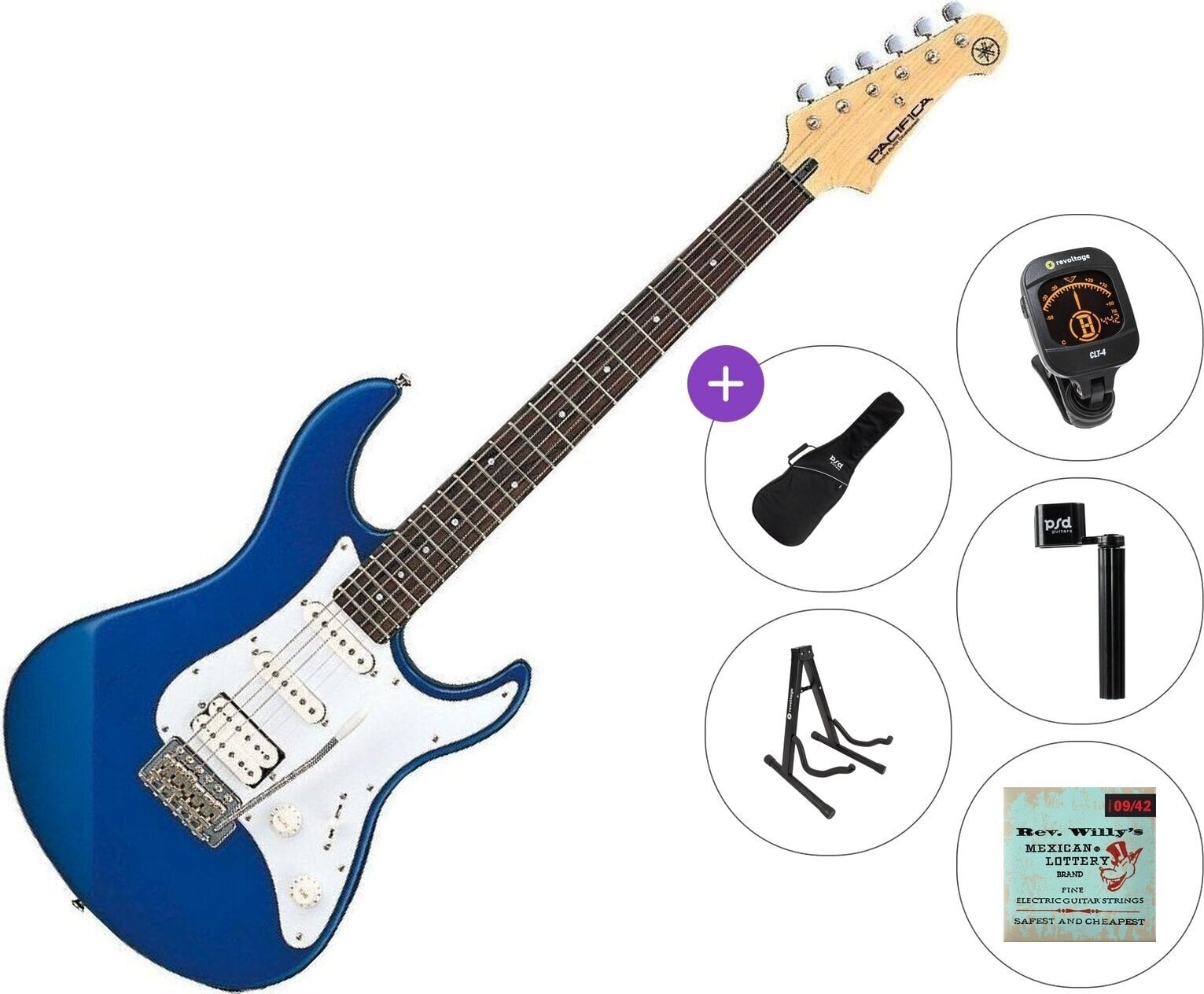 Chitară electrică Yamaha Pacifica 012 Standard SET Dark Blue Metallic Chitară electrică